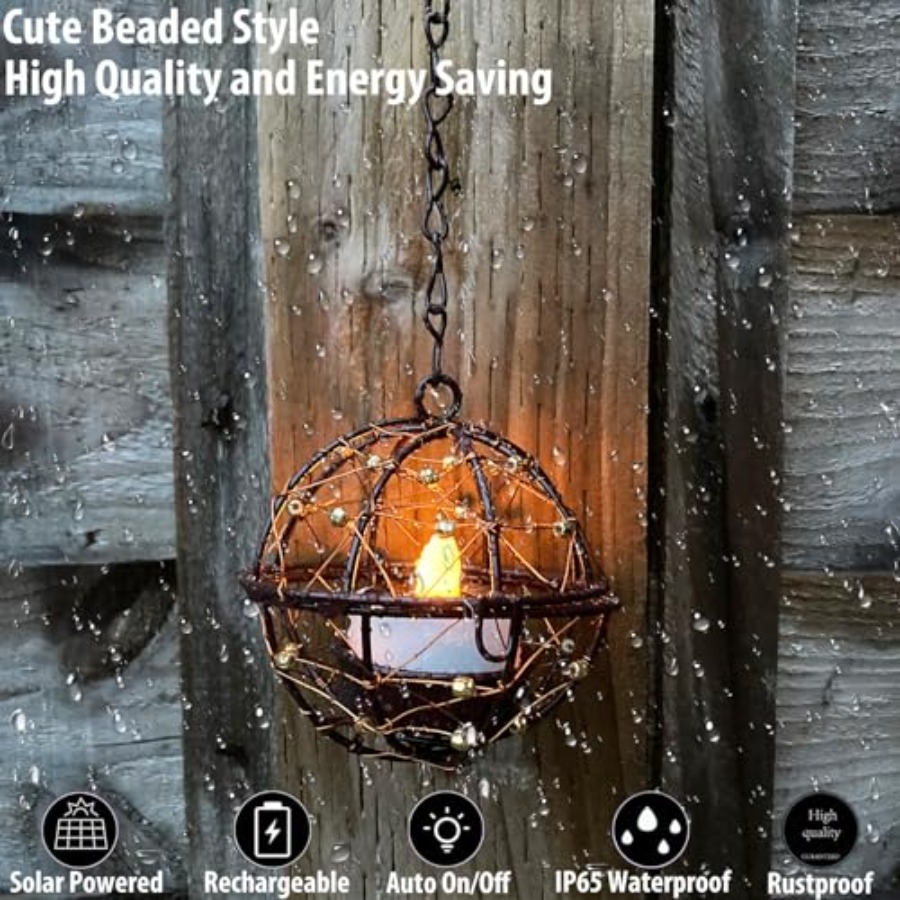 Outdoor Solar Hanging Lanterns - Solar Lantern Hanging 评论和价格