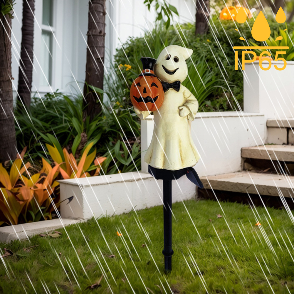 Outdoor Halloween Ghosts Pathw - Outdoor Lighting Yard Stakes 评论和价格
