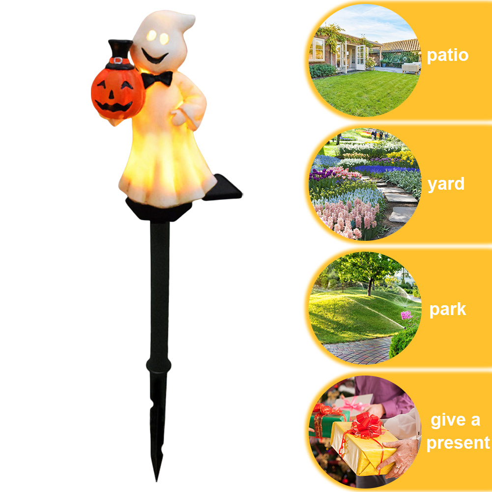 Outdoor Halloween Ghosts Pathw - Outdoor Lighting Yard Stakes 评论和价格