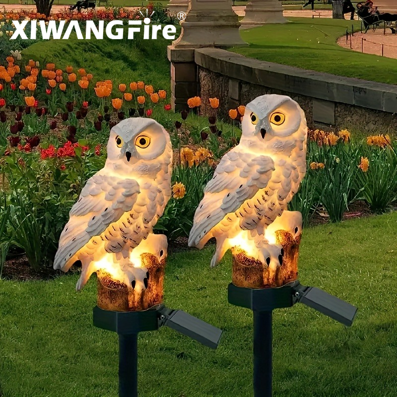 Solar Owl Statue Garden Light  - Outdoor Lighting Electric 评论和价格