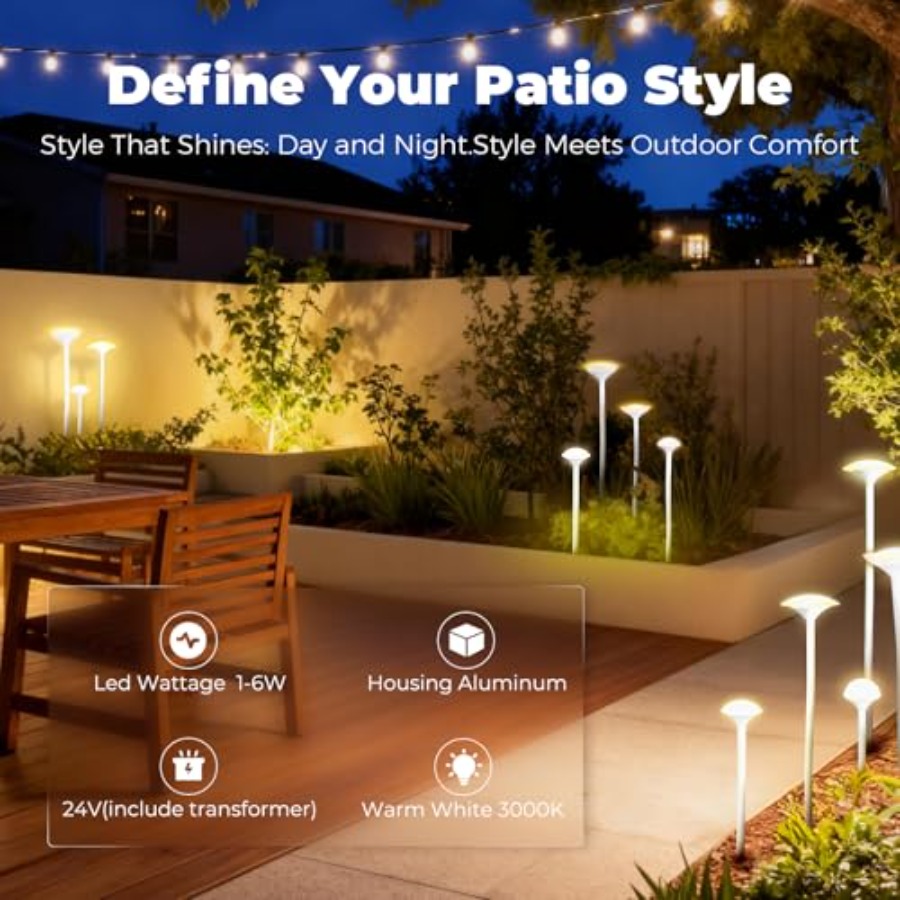LED Low Voltage Outdoor Lighti - Outdoor Lighting Kit With Transformer 评论和价格