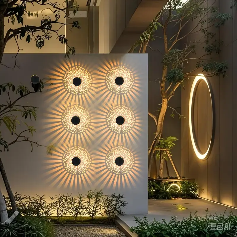 Solar Wall Lights solar hollow - Outdoor Lighting For Christmas 评论和价格