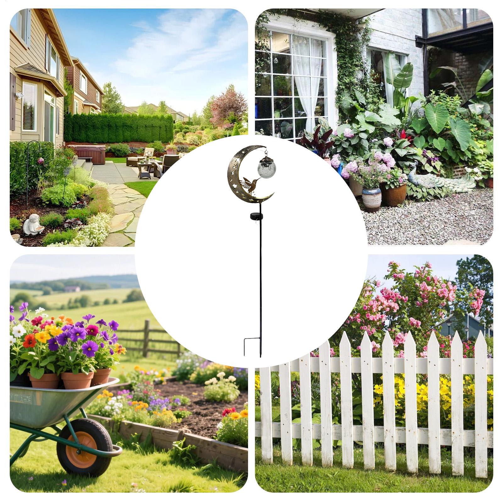 Solar Stake Lights Outdoor Moo - Outdoor Lighting Yard Stakes 评论和价格