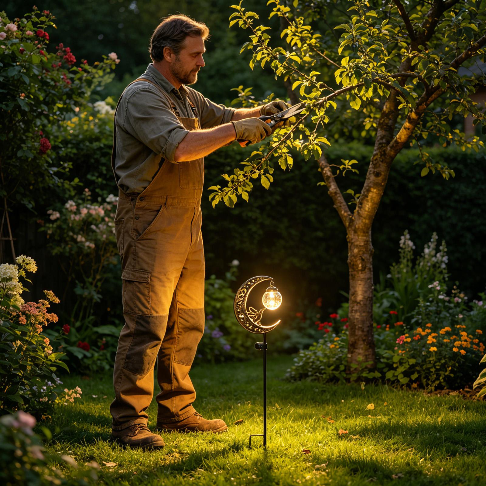 Solar Stake Lights Outdoor Moo - Outdoor Lighting Yard Stakes 评论和价格