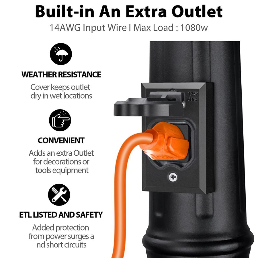 to Dawn Outdoor Lamp Post Ligh - Outdoor Lighting With Outlet 评论和价格