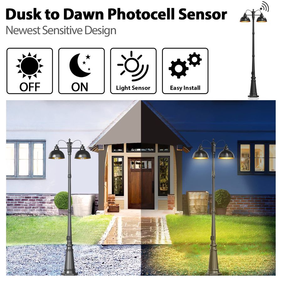 to Dawn Outdoor Lamp Post Ligh - Outdoor Lighting With Outlet 评论和价格