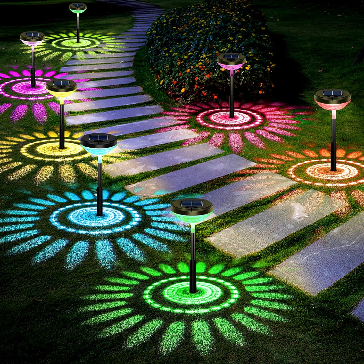 6 Pack Solar Pathway Lights wi - Outdoor Lighting Pathway 评论和价格