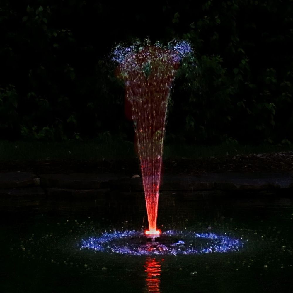 Small loating ountain with 48  - Pond Light Submersible 评论和价格