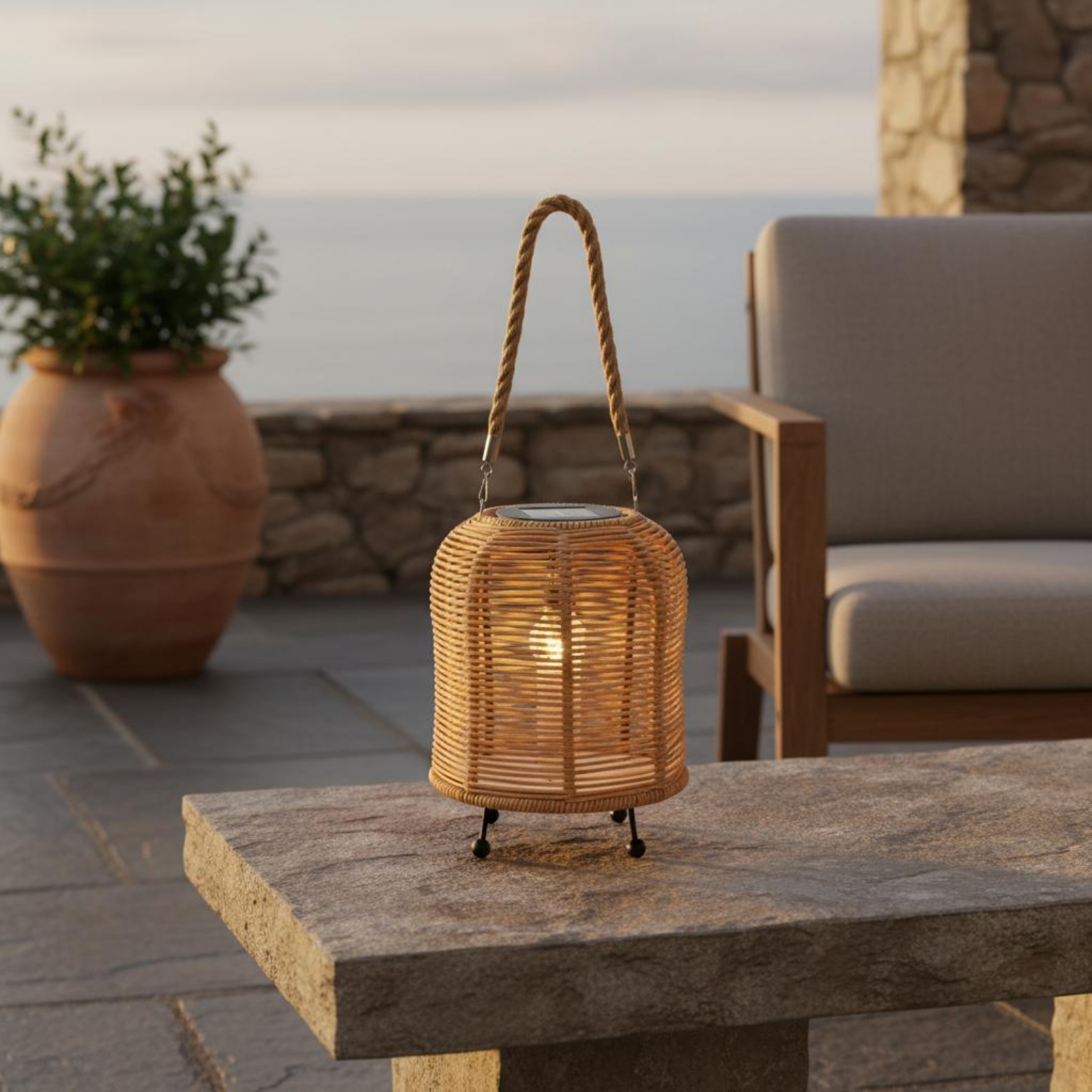 Handwoven Solar Lantern Warm L - Solar Lantern Hanging 评论和价格