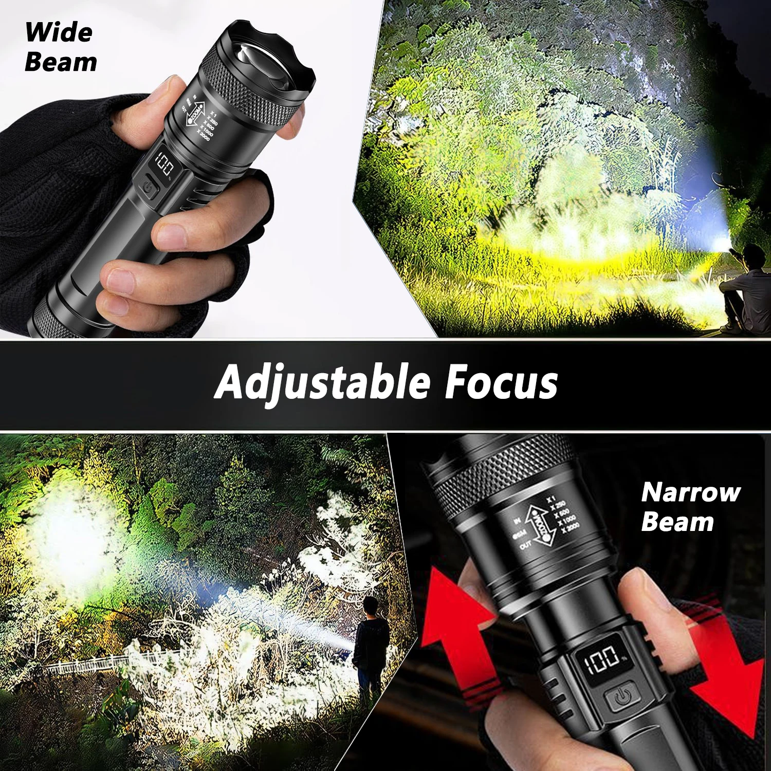 Ultra Bright LED Flashlight 20 - Outdoor Lighting Electric 评论和价格