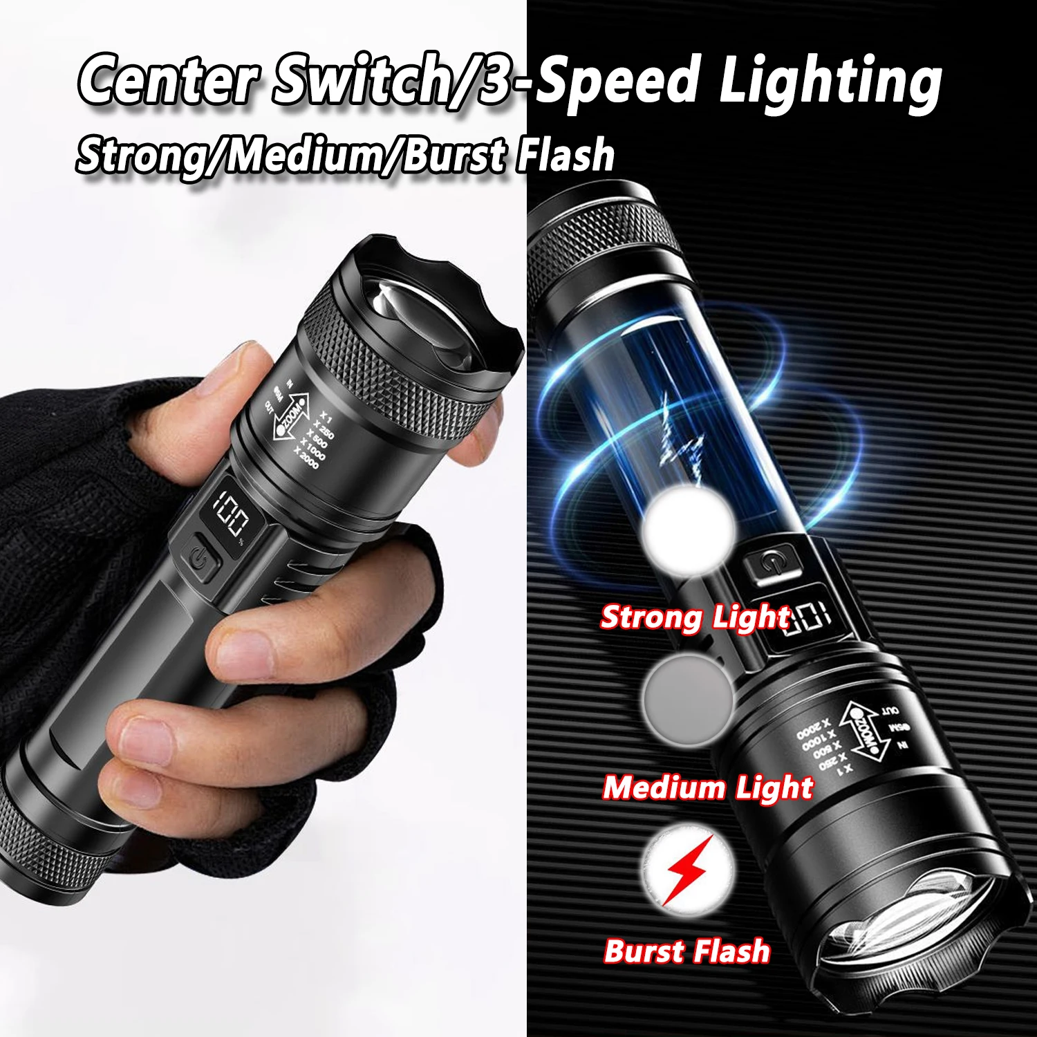 Ultra Bright LED Flashlight 20 - Outdoor Lighting Electric 评论和价格