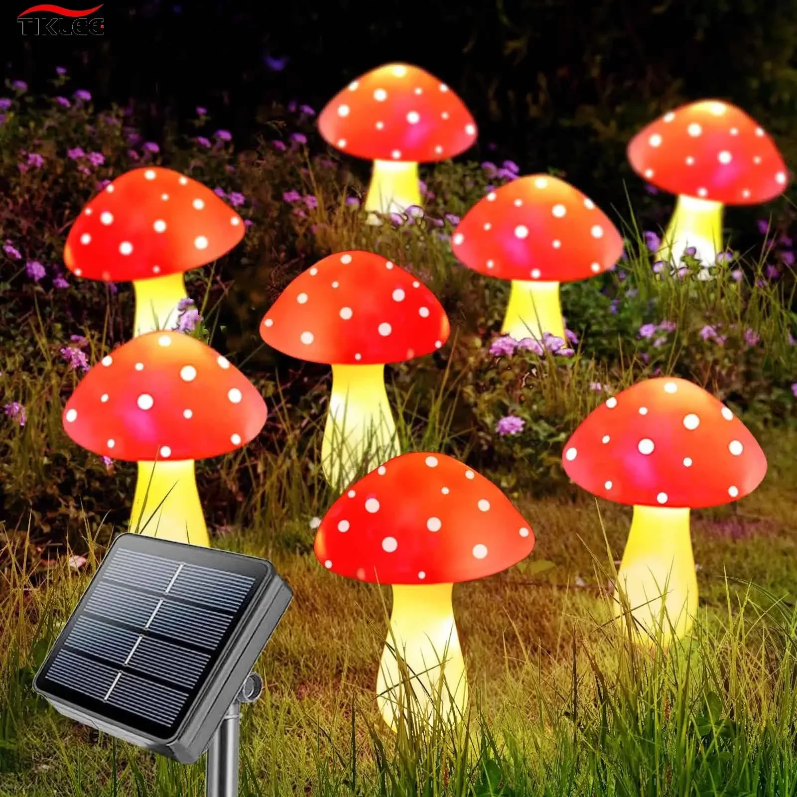 8/12/20 Head Solar Mushroom Li - Outdoor Lighting Yard Stakes 评论和价格