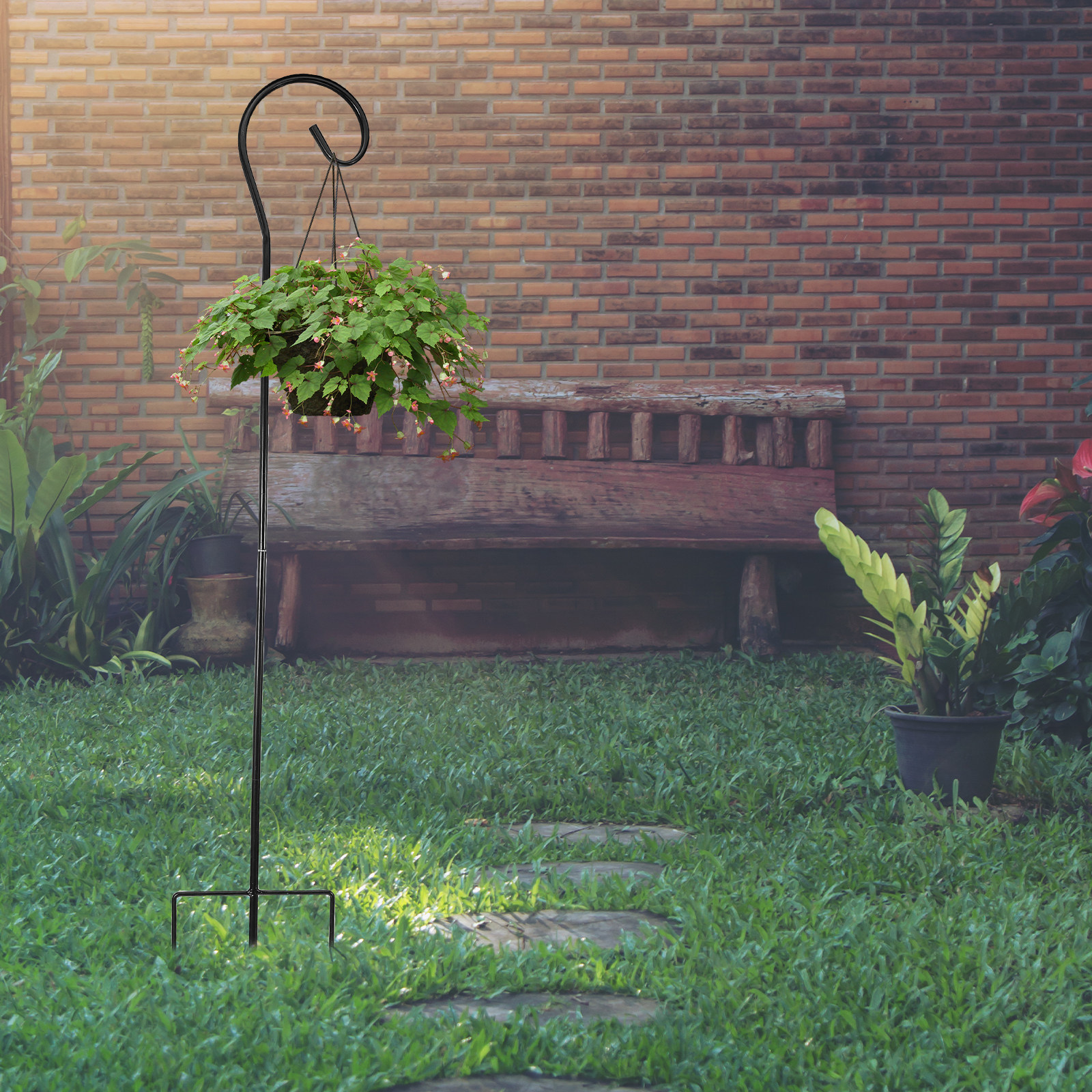 Heavy Duty Garden Shepherd Hoo - Solar Lantern Hanging 评论和价格