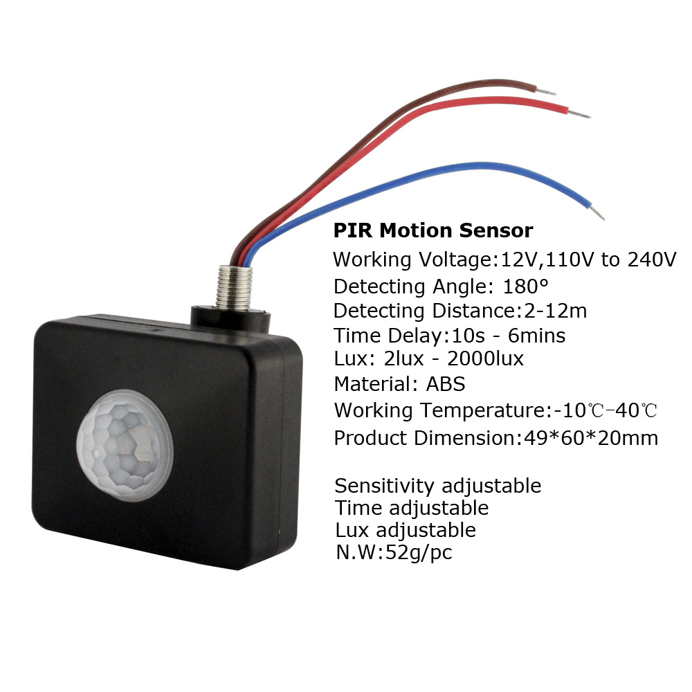 220V PIR Motion Sensor 12V Inf - Outdoor Lighting Volt 评论和价格