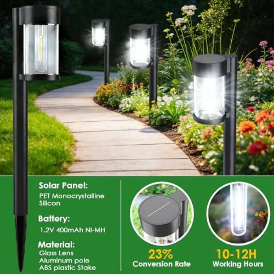 Solar Pathway Lights Outdoor 1 - Outdoor Lighting Pathway 评论和价格