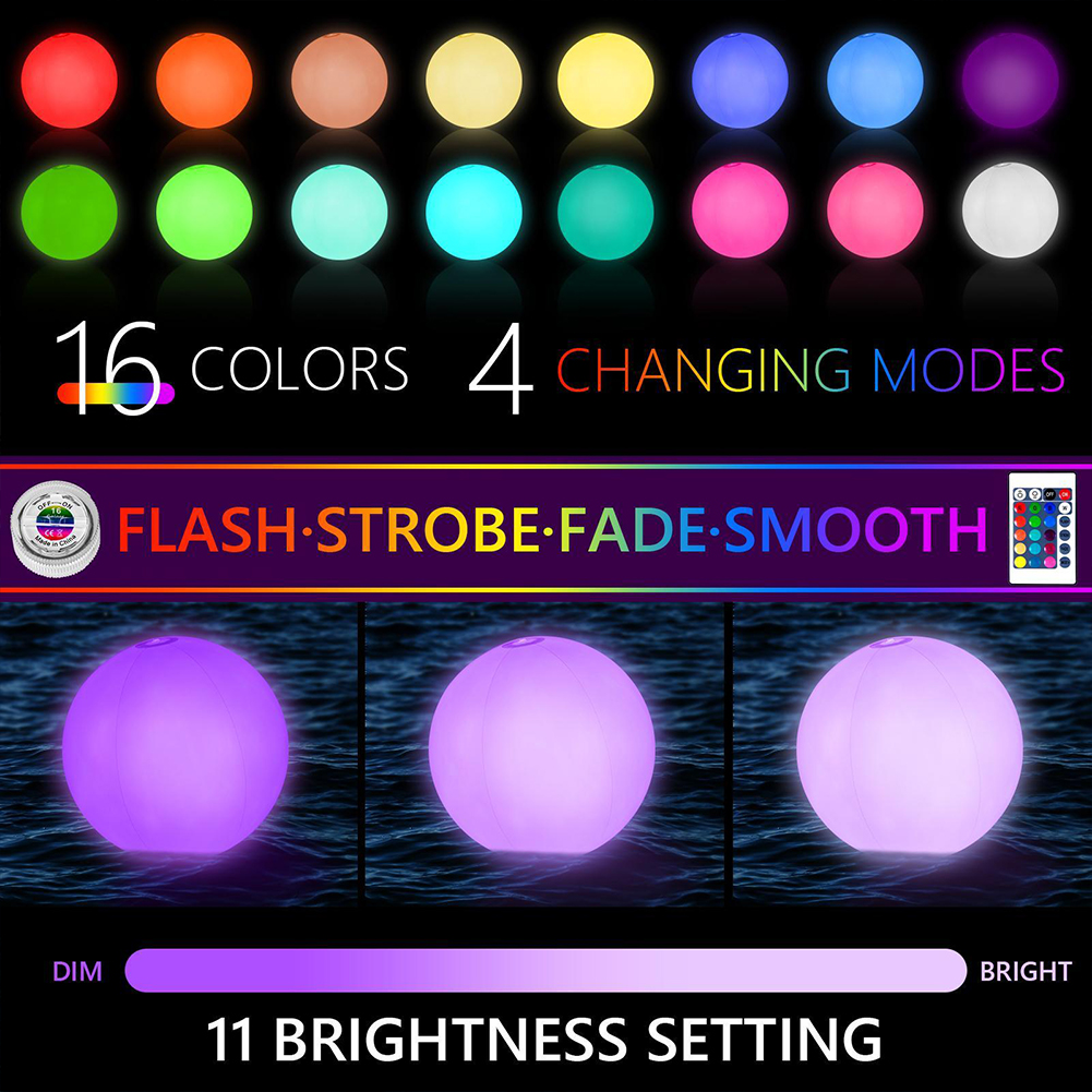 1-5PCS Floating Pool Lights wi - Pond Light Submersible 评论和价格