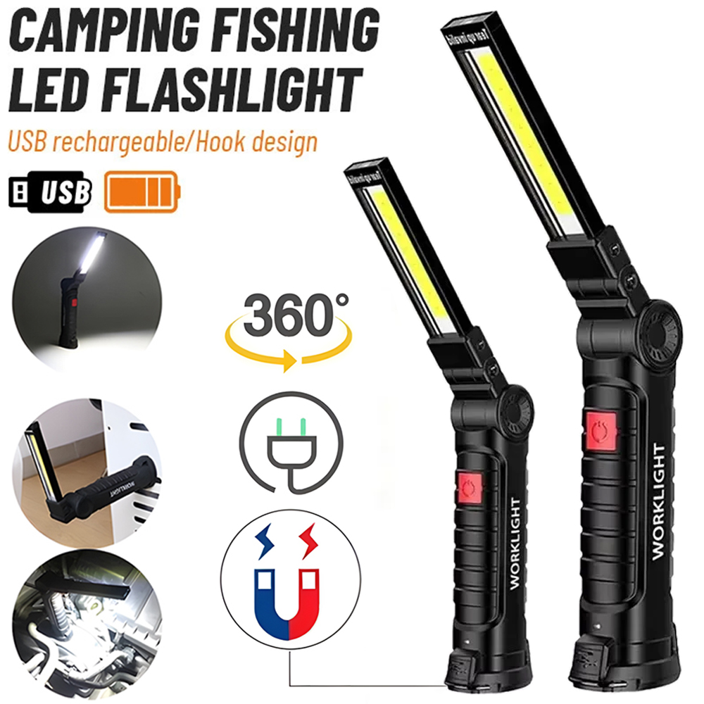 LED COB Flashlight USB Recharg - Outdoor Lighting Electric 评论和价格