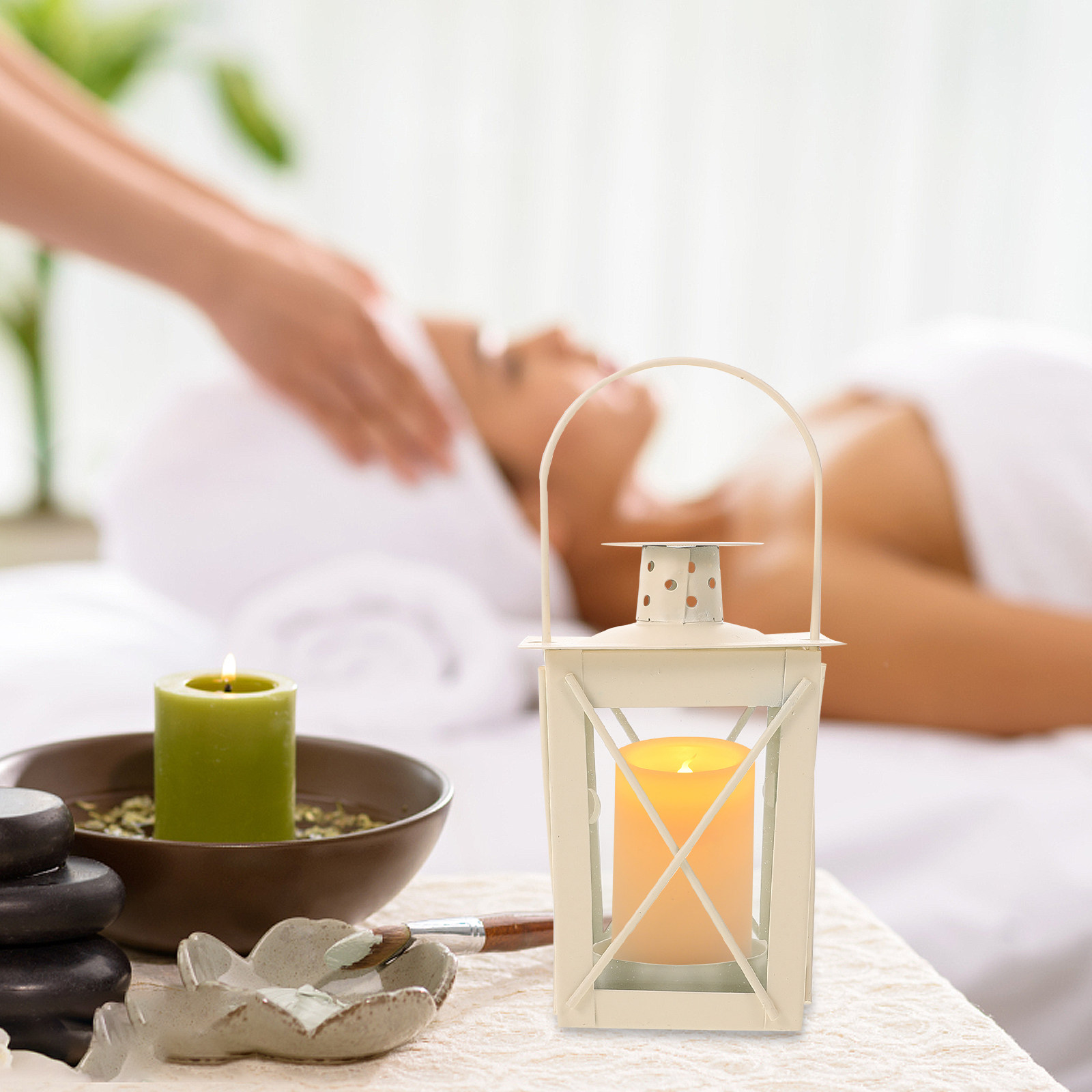 Sturdy Iron Lantern for Tea Li - Lighting Wedding Outdoor 评论和价格