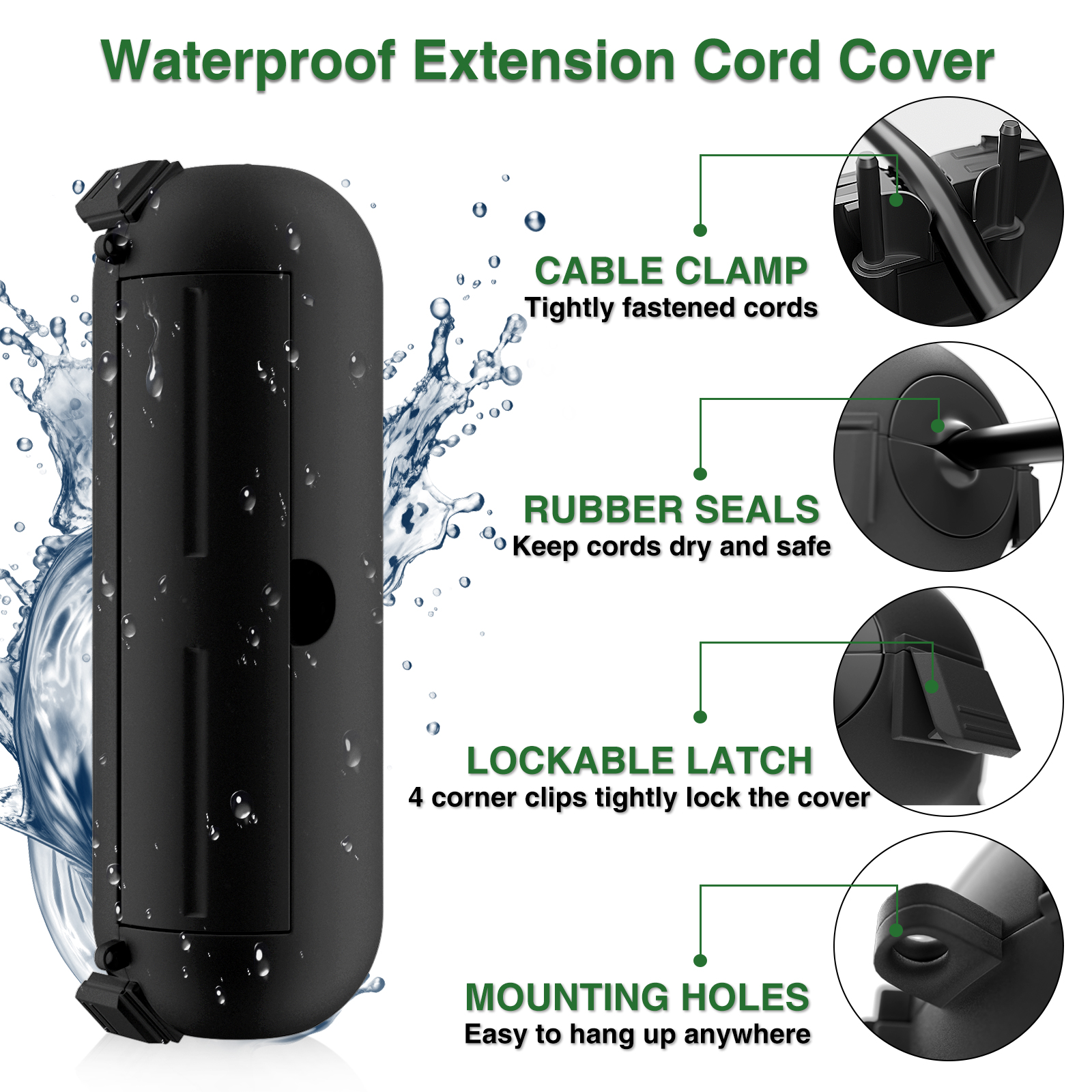 Weatherproof Outdoor Extension - Outdoor Lighting With Outlet 评论和价格