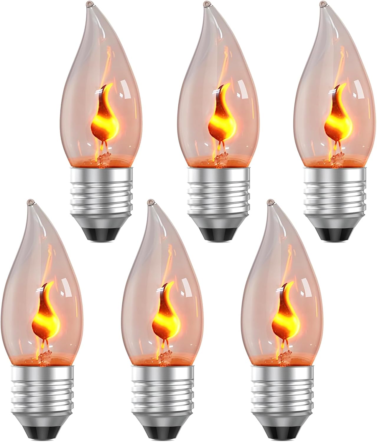E26 Flame Light Bulbs, Flicker - Outdoor Lighting For Christmas 评论和价格