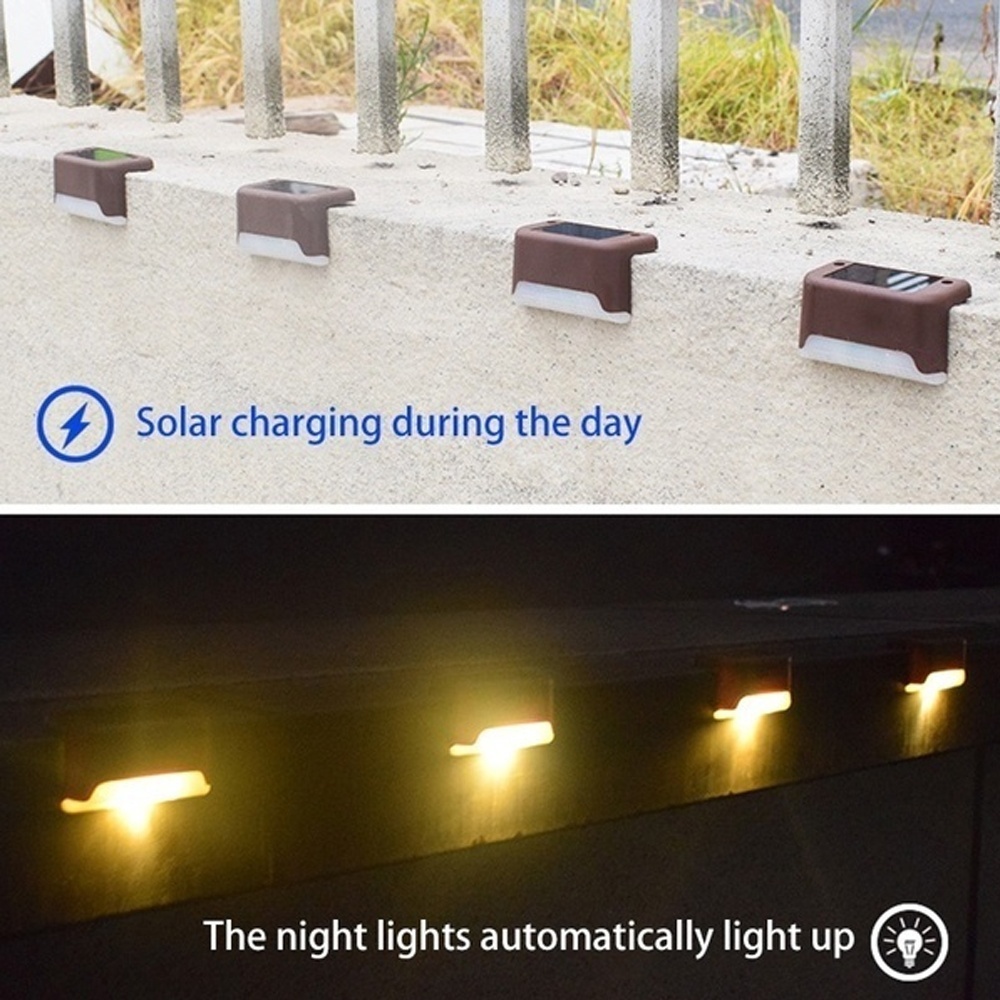 8/6/4/1pcs Solar Stair Street  - Outdoor Lighting Pathway 评论和价格