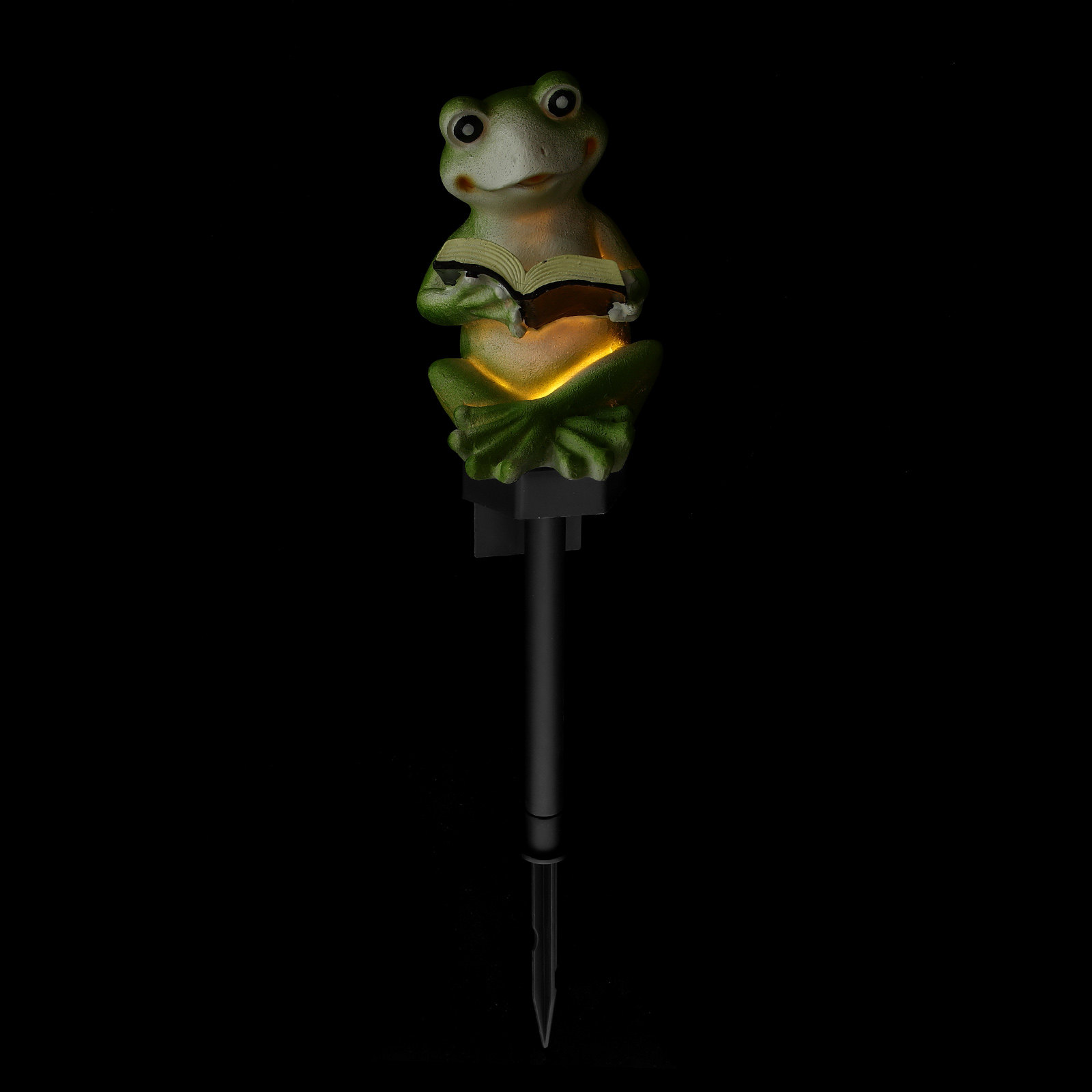 Solar Frog Lights Resin Garden - Outdoor Lighting Yard Stakes 评论和价格