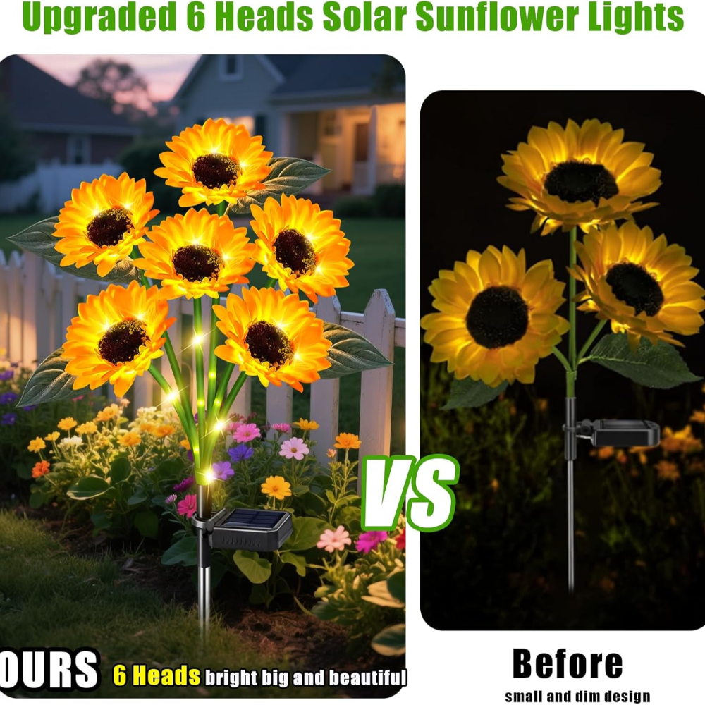  Solar Flowers Lights Outdoor - Outdoor Lighting Yard Stakes 评论和价格